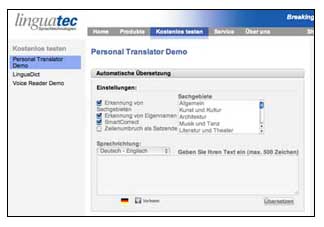 Linguatec Translator Professional Demo